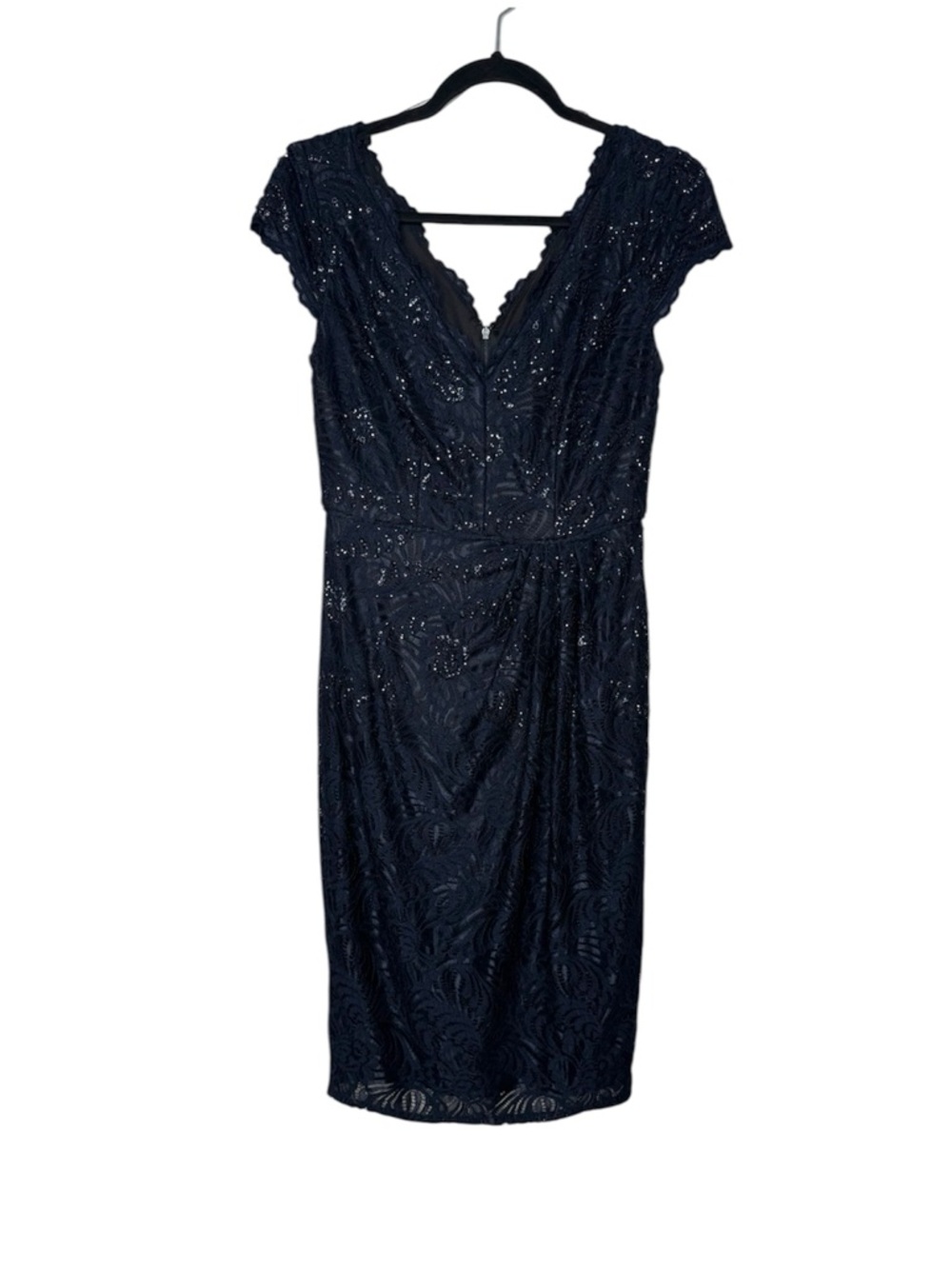 Adrianna Papell Women's Bead-Embellished Mesh Sheath Dress evening formal event